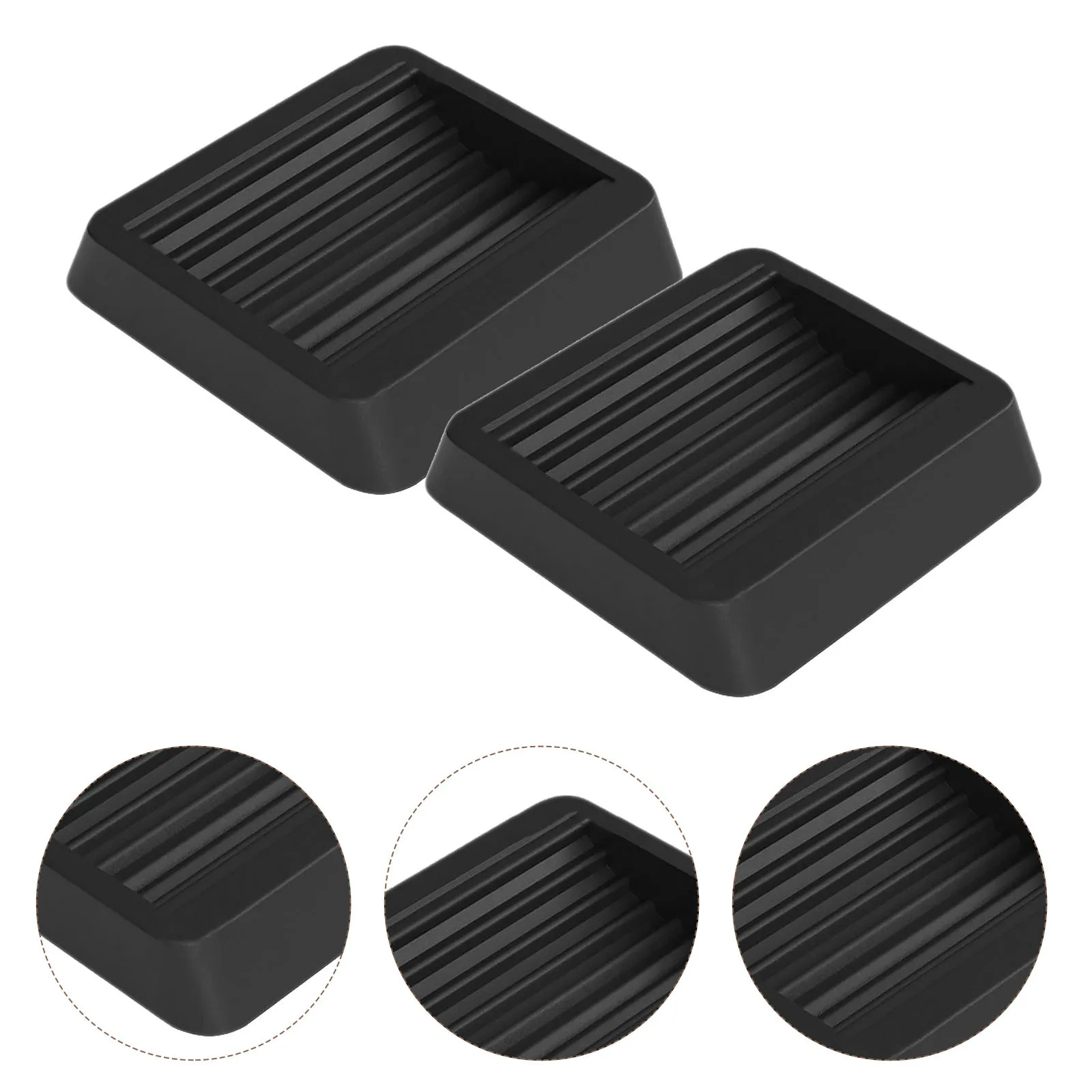 

5pcs Wheel Stop Pad 50X64Mm Tpu Anti-Slip Furniture Wheel Slot Stopper Chair Leg Floor Protectors For Home Office Use