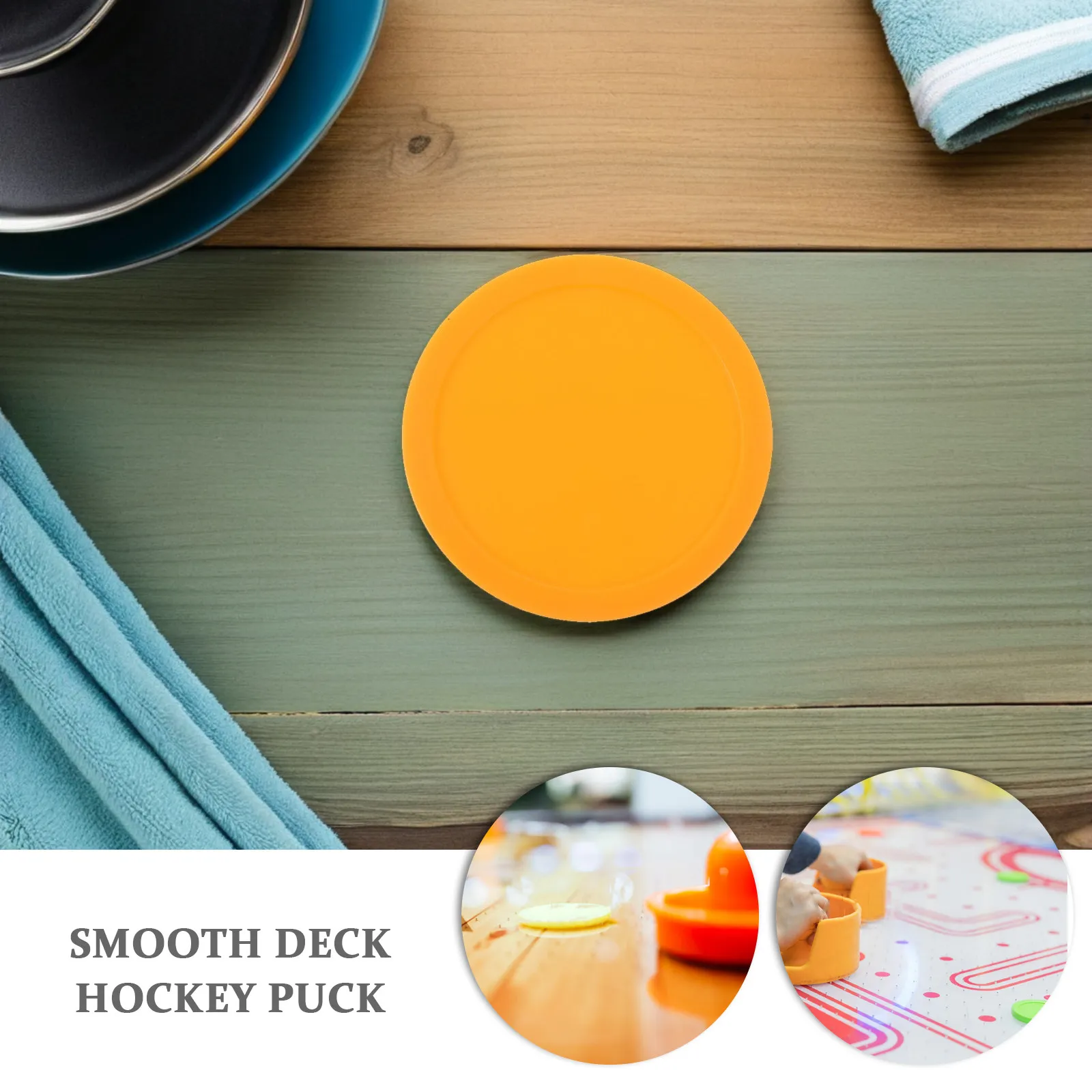 8Pcs 64Mm Air Hockey Replacement Pucks Smooth Slide for Table Game Indoor Floor Practice Hockey Pucks Set Goal Shooting Puck
