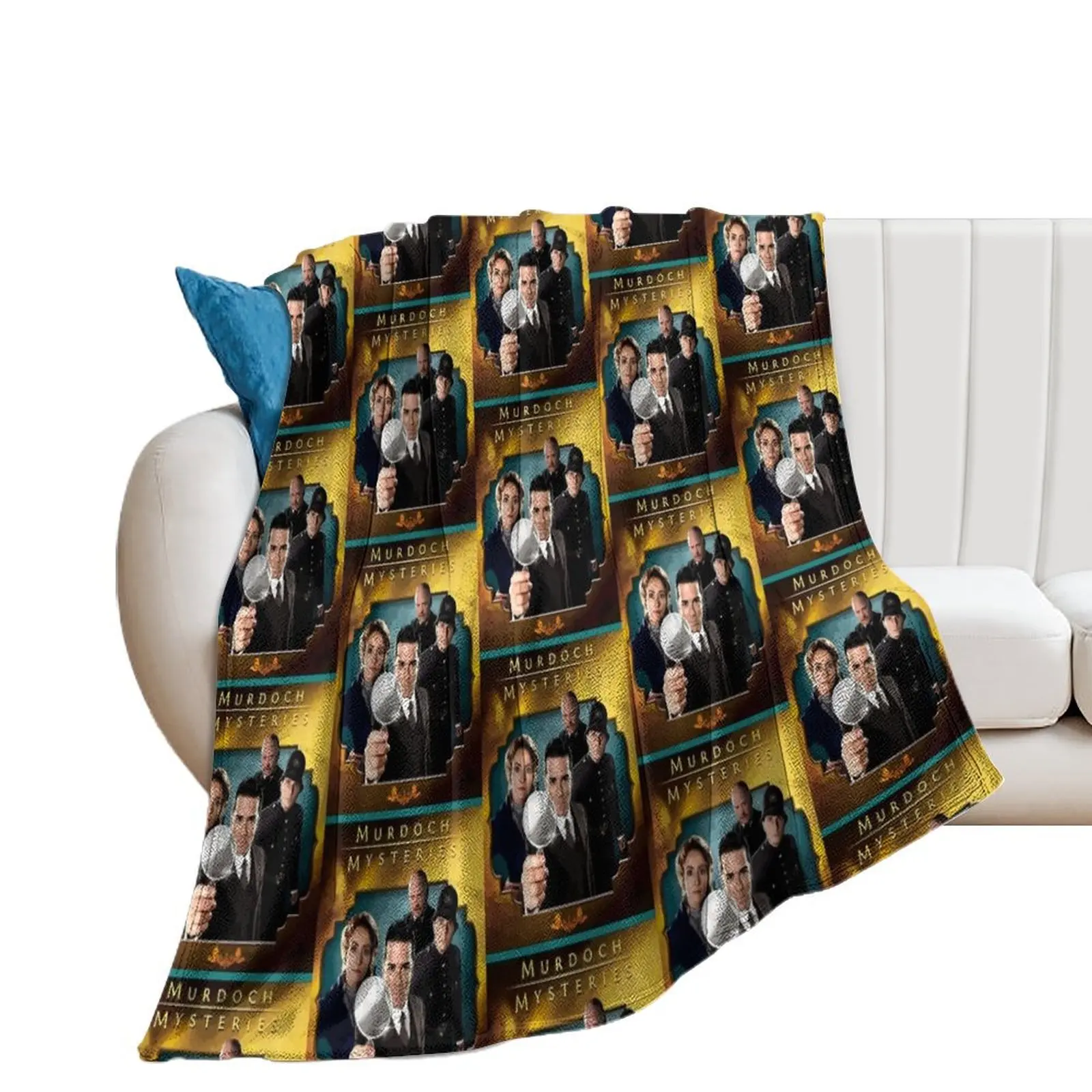 Birthday Girl Murdoch Limited Edition Mysteries Vintage Style Throw Blanket bed plaid for winter Blankets