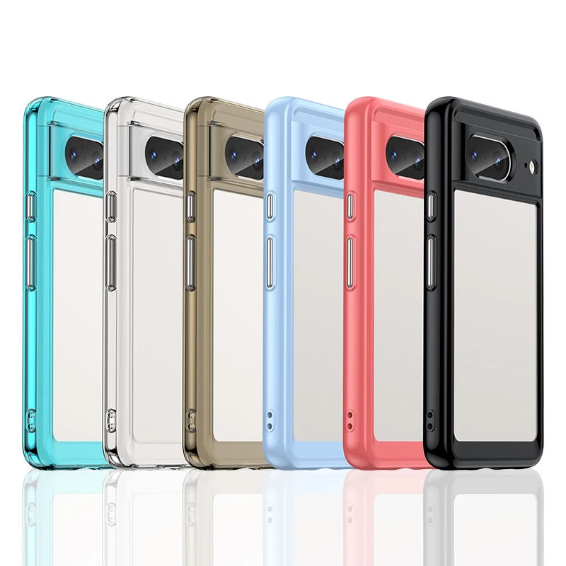 For Google Pixel 8 Clear Case For Google Pixel 8 7 Pro 6A 7A Cover Funda Funda Hard Translucent Shockproof Phone Bumper Pixel 8