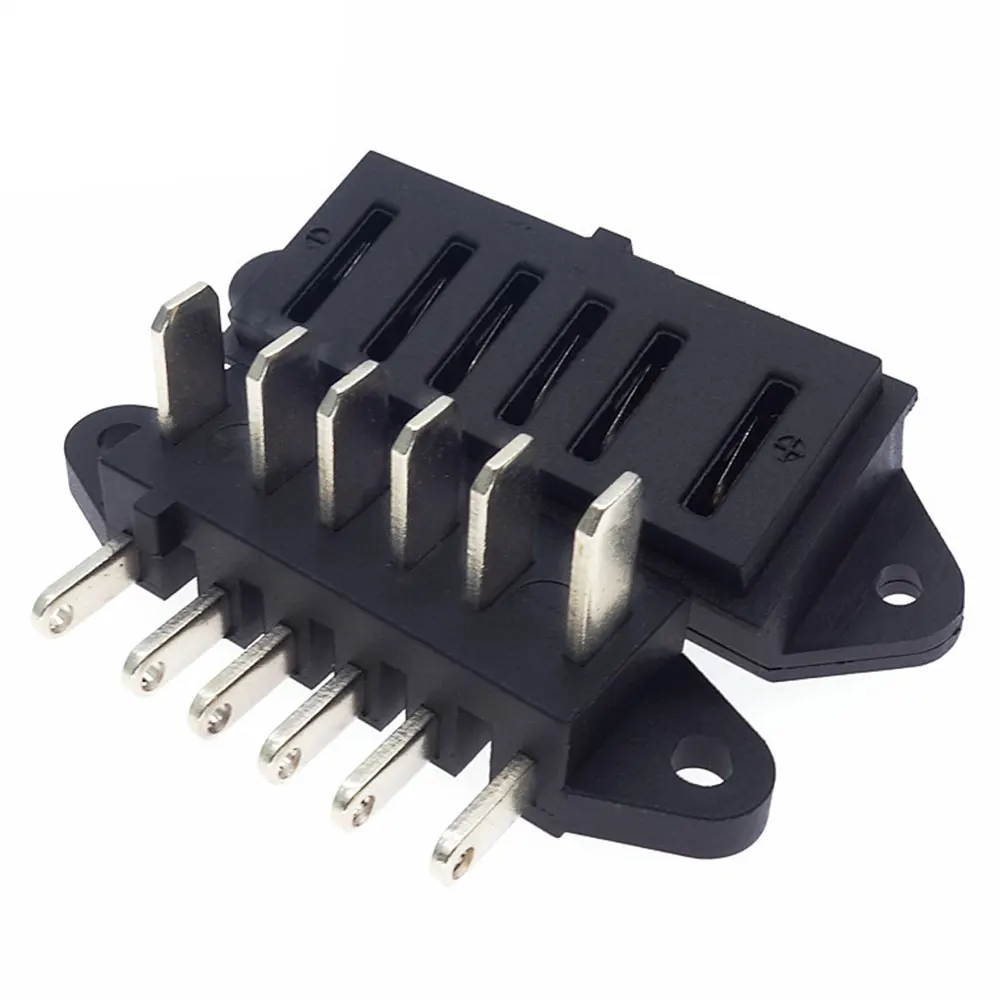 90 Degrees 6Pin Electric Bicycle Bike Battery Discharge Connector Plug Male Female Electrical Equipment Power Switch Accessories
