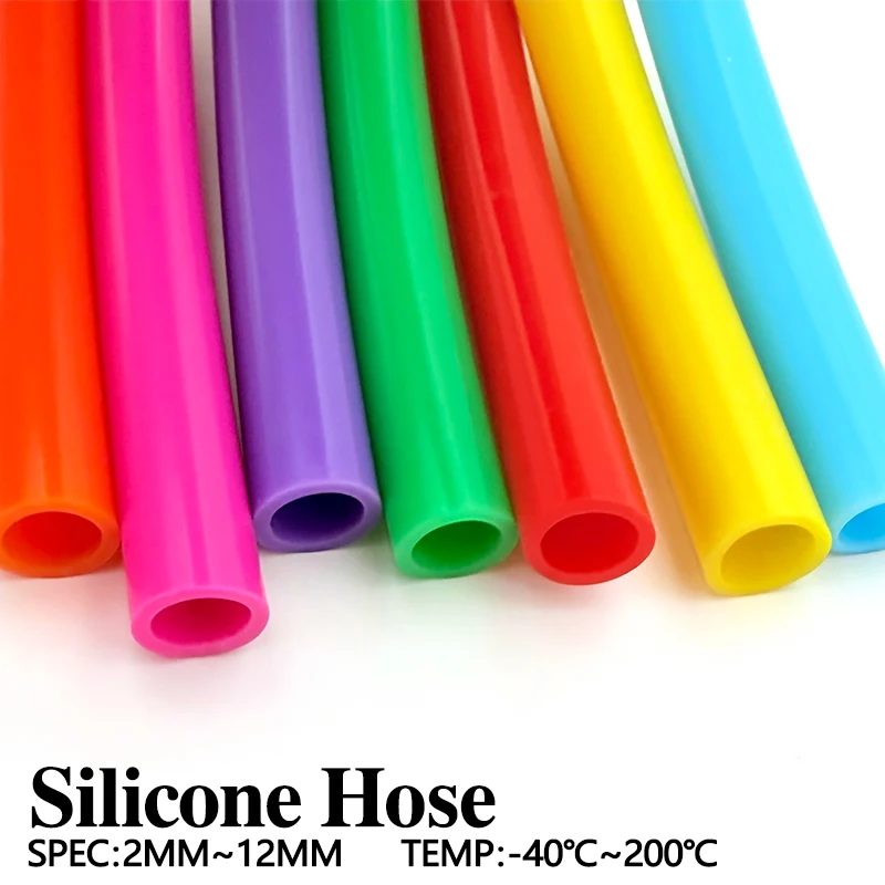 Colorful Food-Grade Silicone Tube 1M  Odorless Heat Resistant Soft Drink Water Hose Anti-Aging Flexible Pipe ID 4mm-16mm