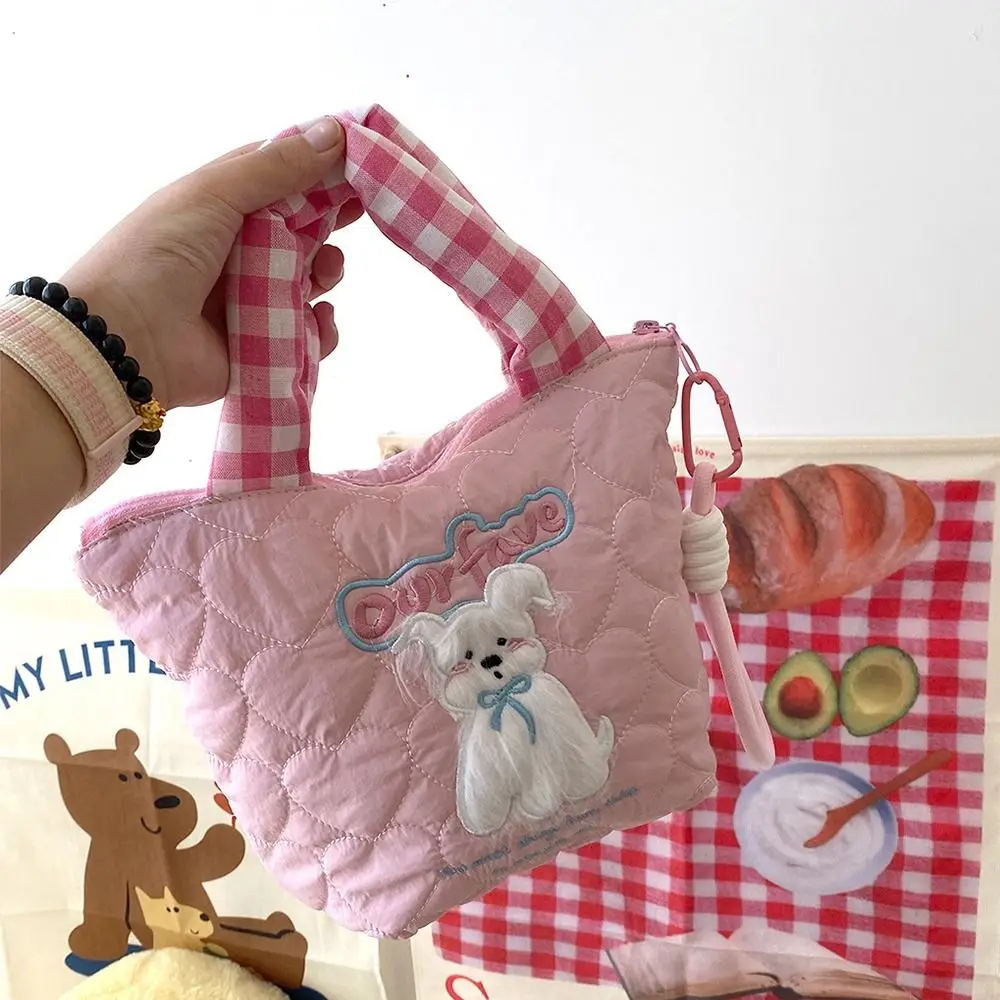 

Cute Korean Style Cloud Bubble Handbag Puffy Casual Puppy Dog Cloud Bag Tote Bags Storage Quilted Clutch Bag Lady