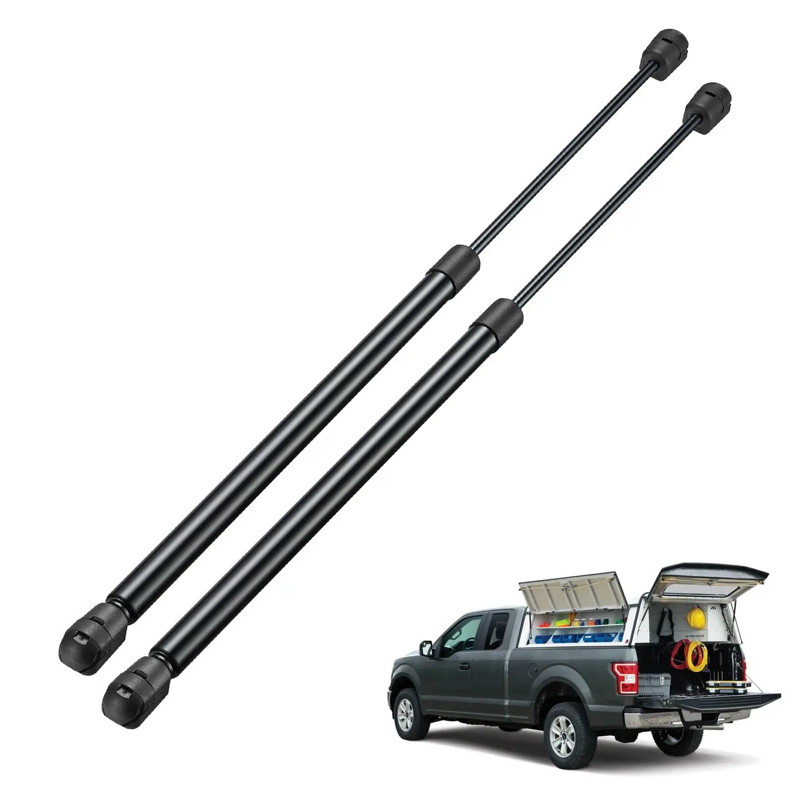 

2Pcs 20Inch 110lb C16-17796 Gas Struts Metal Lift Support For Camper Window, TV Cabinet, RV Bed, Tonneau Cover