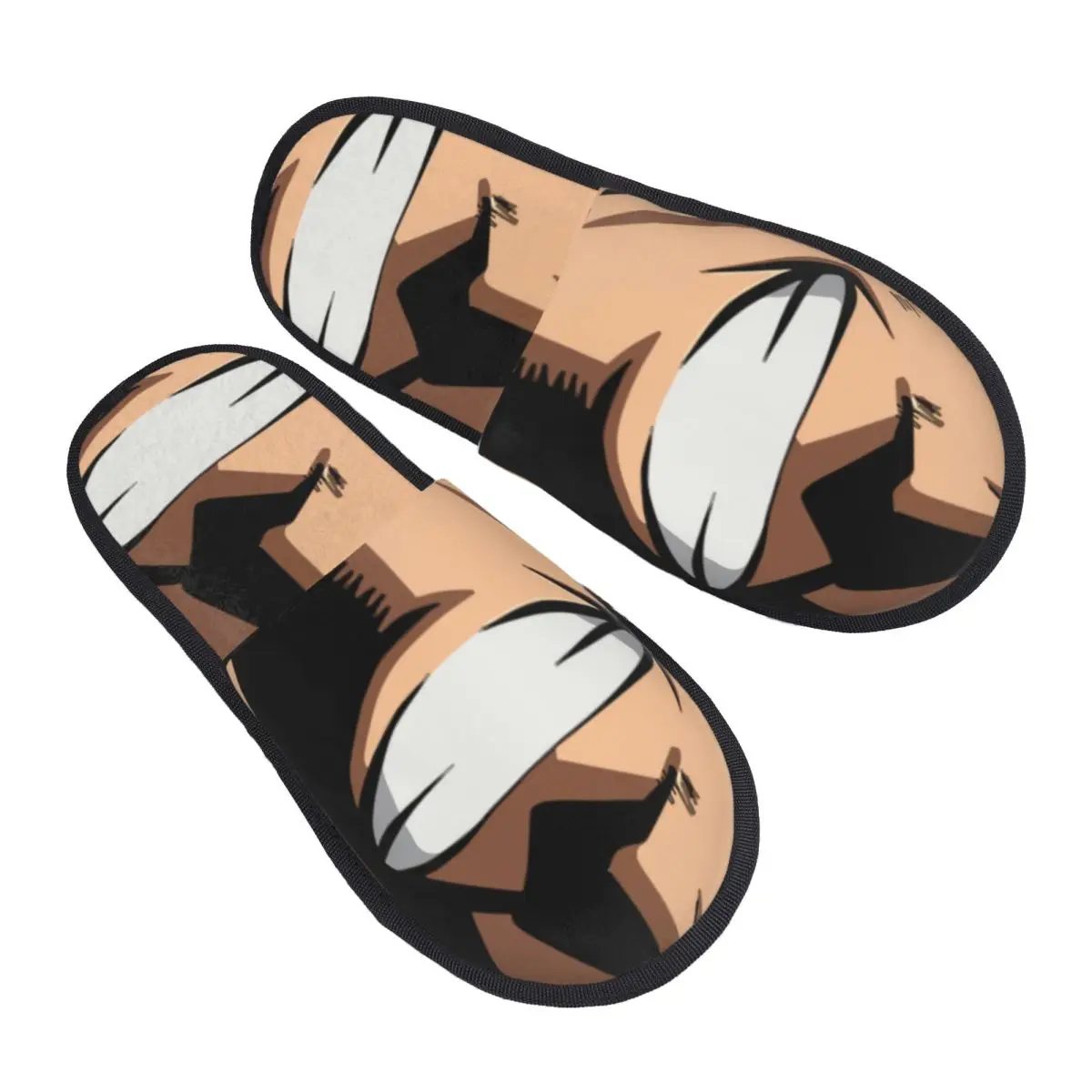 Zapatillas de casa personalizadas All Might Plus de espuma viscoelástica ultrasuave para mujer, zapatillas de Anime Manga My Hero Academia, cómodas y cálidas con suela antideslizante