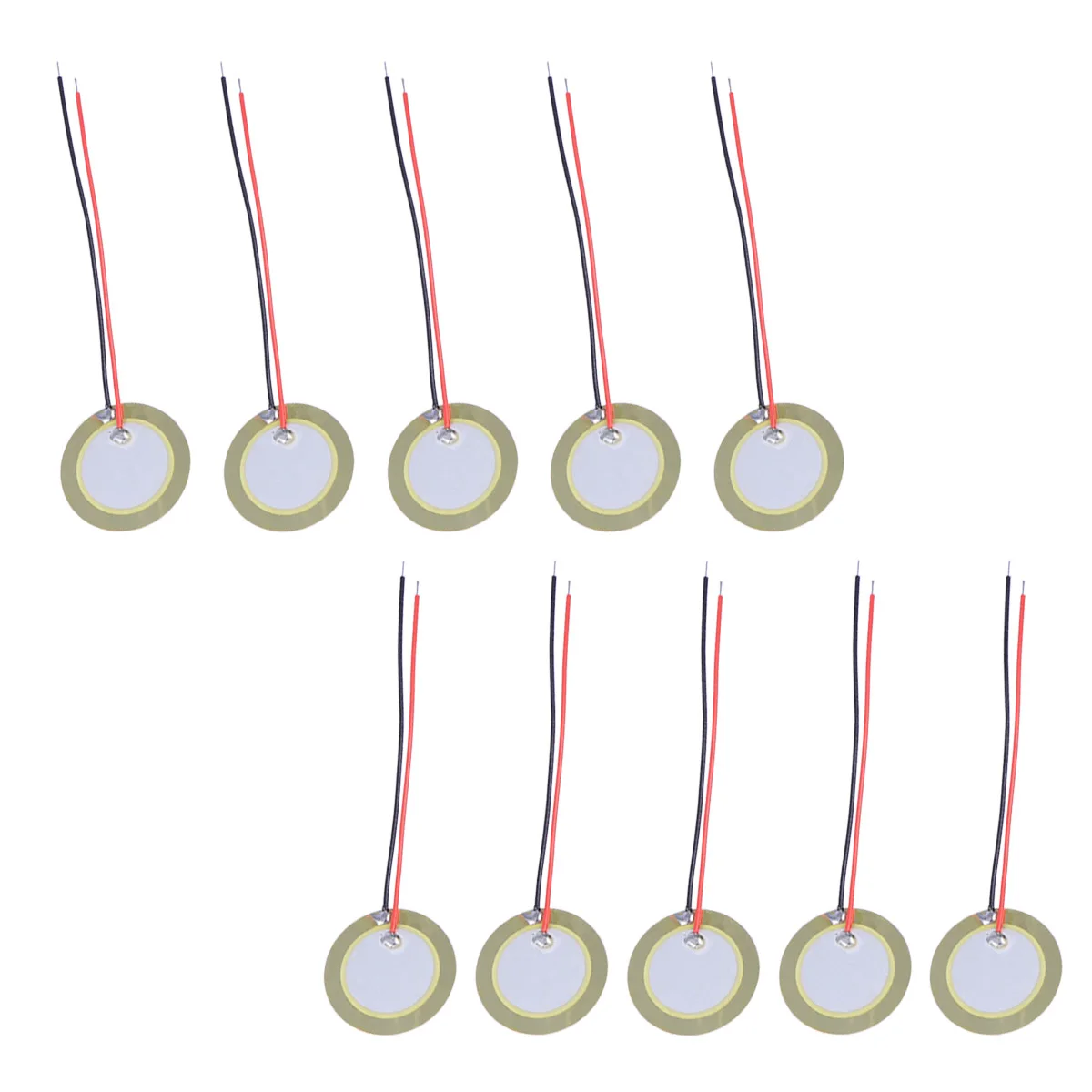 

10pcs 20Mm Disc Diaphragm Brass Plate Buzzer Element Pickup Component For Guitars Clocks Cameras Switch Relay Accessory