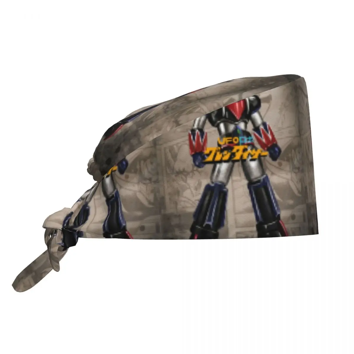 Mazinger Z Anime Working Cap Surgical Hats Women Men UFO Robot Goldorak Operating Room Cap Nursing Cap Lab Works Hat