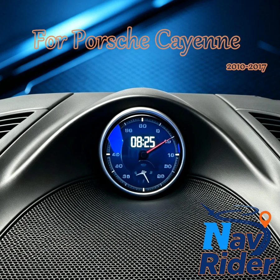 Y Dashboard Center Electronic Meter For Porsche Cayenne 2010-2017 LCD Chrono Stopwatch Clock Compass Interior Accessory