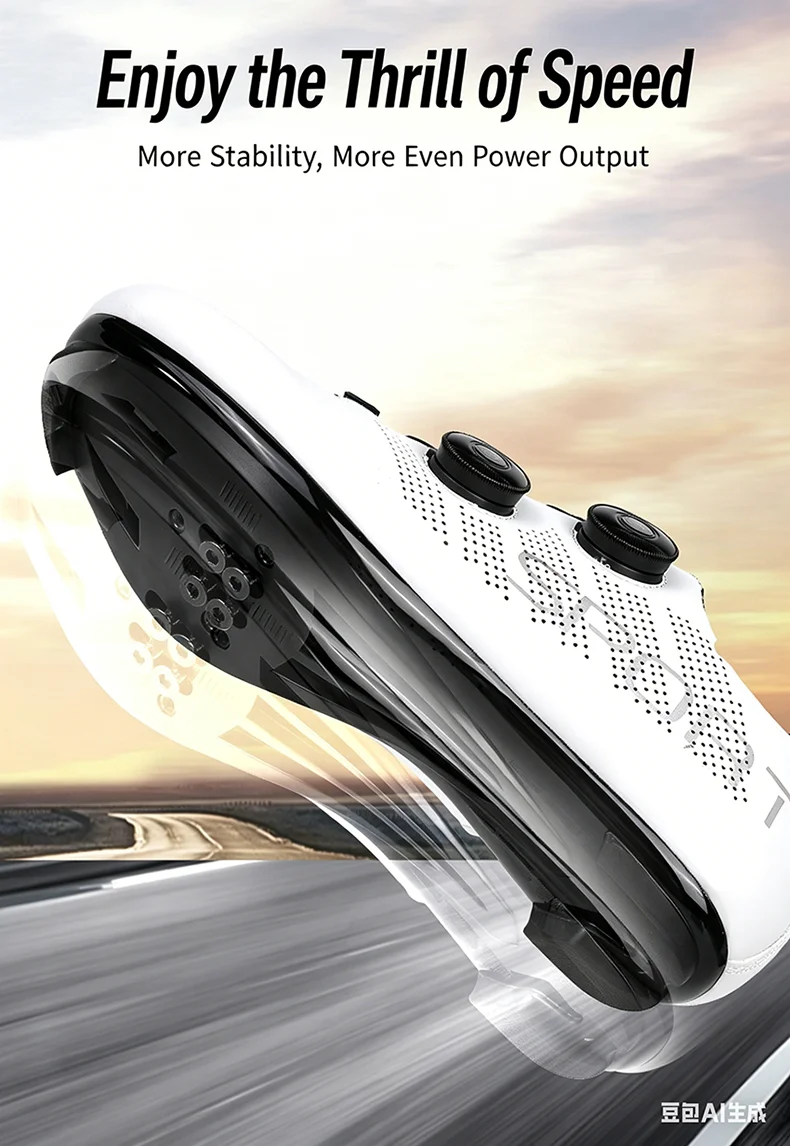 Atmungsaktive Radsportschuhe MTB Fahrradschuhe Herren Renn- und Wettkampfschuhe Selbstverriegelnde Speed-Fahrradsneaker Damen Cleat-Straßenradsportschuhe – Detail 7
