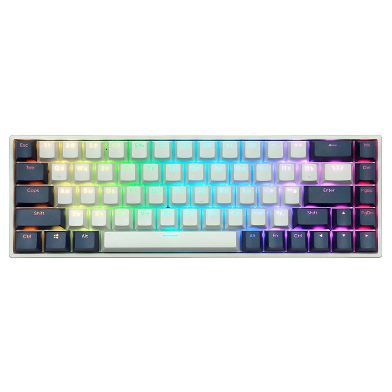 

Darkproject DP kd68a G3Ms Sapphire switch RGB game keyboard PBT keycap