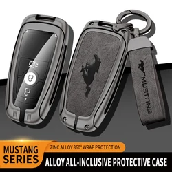 3/4 Buttons Car Key Case Full Cover Shell For Ford Mustang 2017 Edge F250 2018 Fusion/New Mondeo/Expedition Keychain Accessories