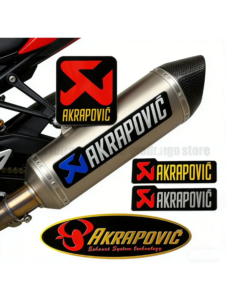 AliExpress akrapovic For Akrapovic Motorcycle Exhaust Pipe Stickers Metal Aluminum Emblem Decals Bike Muffler Logo Badge Motorbike Accessories