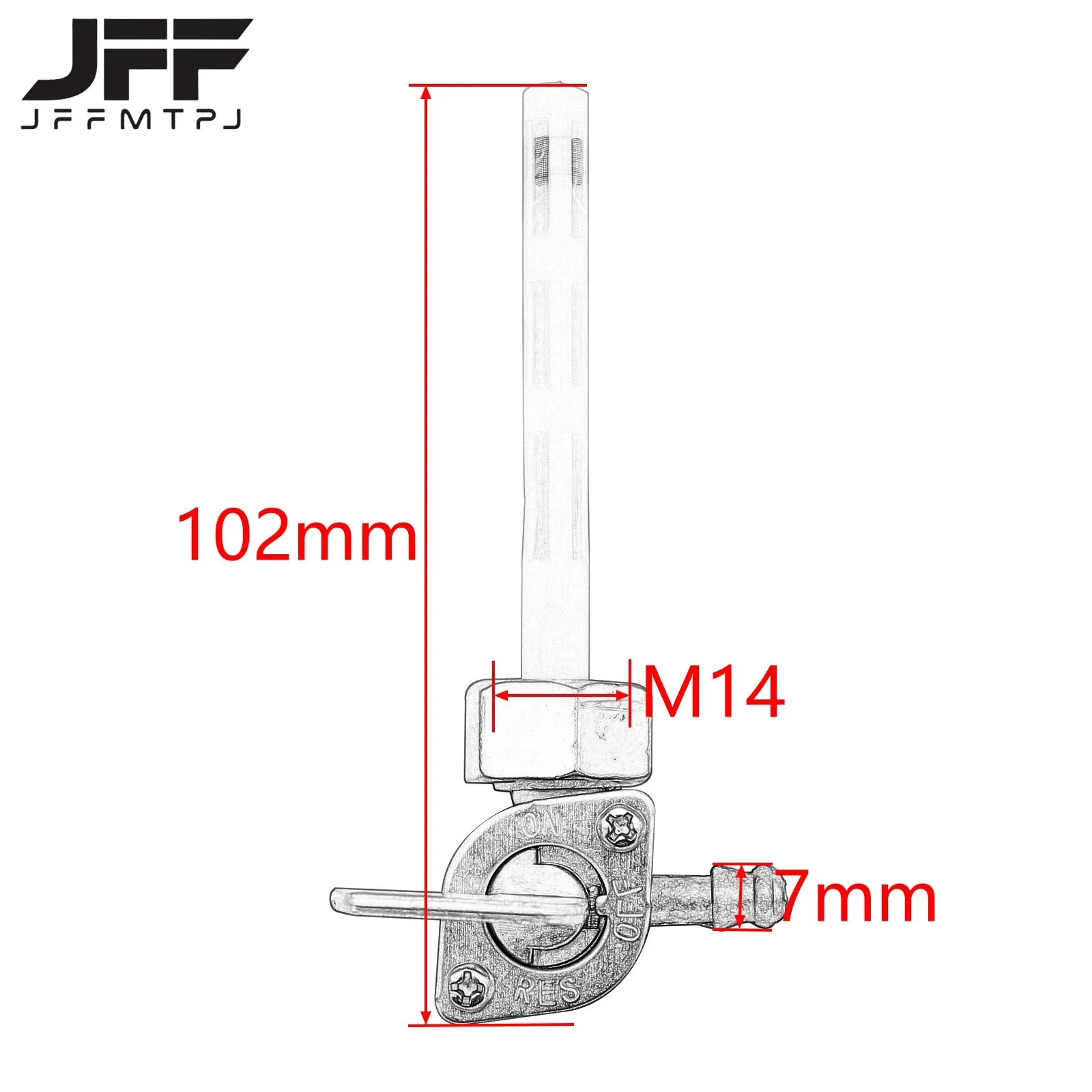 M14 motorcycle tank switch tap valve on/off switch suitable for Honda CM185T CM200T CB125S CT125 TL125S Z50