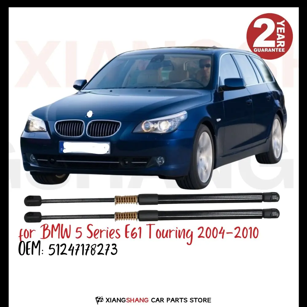 

2pcs Rear Tailgate Damper for BMW 5 Series E61 Touring 2004-2010 WITH SPRING Trunk Boot Gas Charged Gas Struts