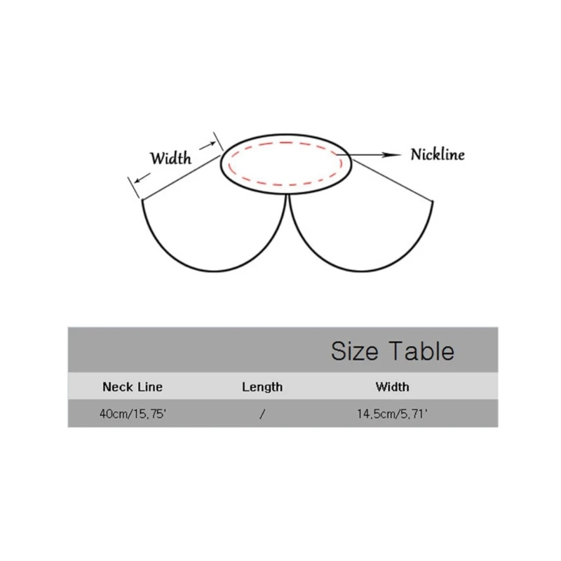 Elizabethan Teens Jabot Collar Adjustable Lace Fake Collar Punk Ruffle Collar