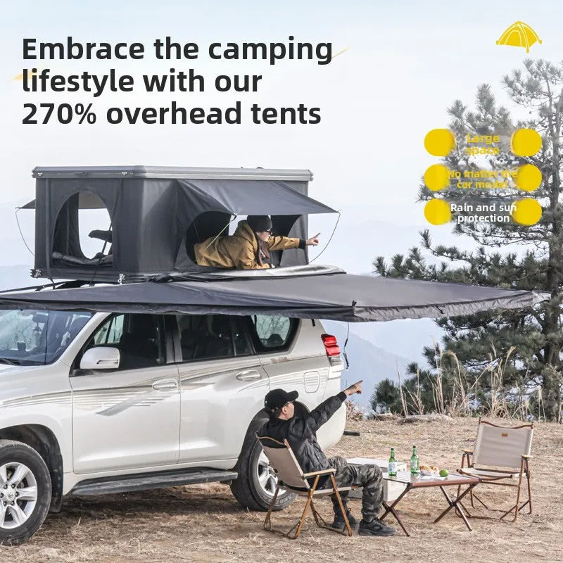 Wholesale Car Canopy Shelter 2M 2.5M Free Standing Vehicle 270 Degree 360° Waterproof XL Car Side Rear Tent Awning with Walls