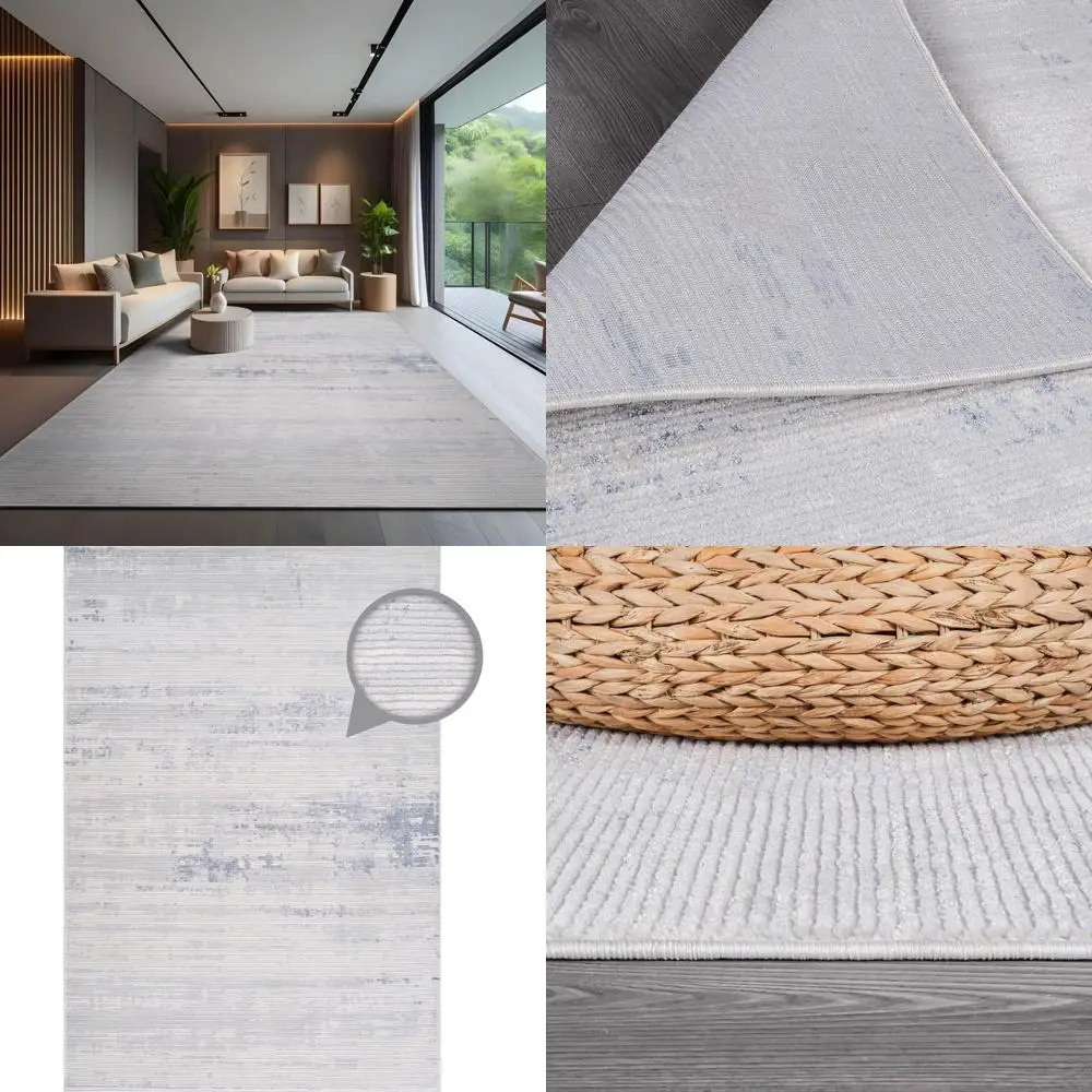 

Modern Luxury Vintage Abstract Area Rug for Living Room, 8x10, Soft Medium Pile, Stain Resistant, Easy to Clean, Non-Shedding