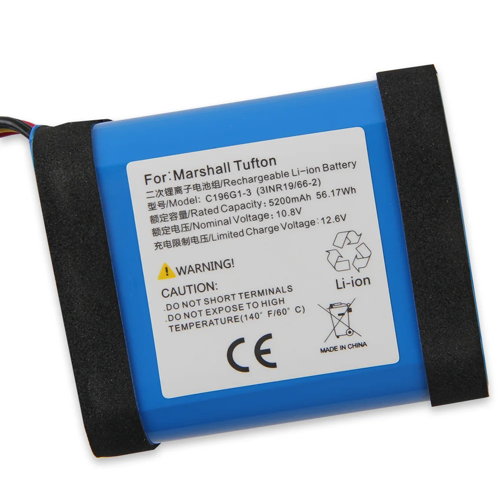 

C196G1-3 Replacement Battery For Marshall Tufton Bluetooth Speaker Battery with Tools