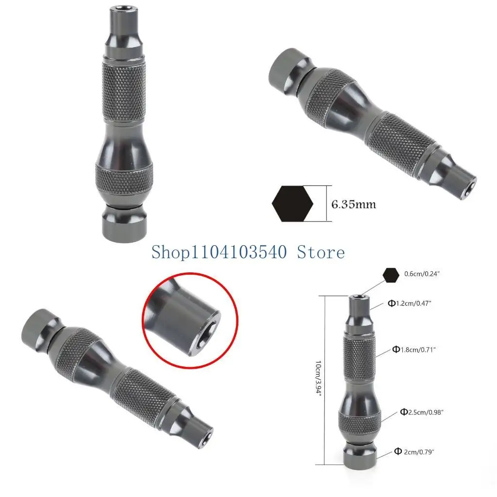 

02DC 1/4 Shank Bit Holder Extension Quick Release Bar Holder for Power Tools Hand Held Drills Portable