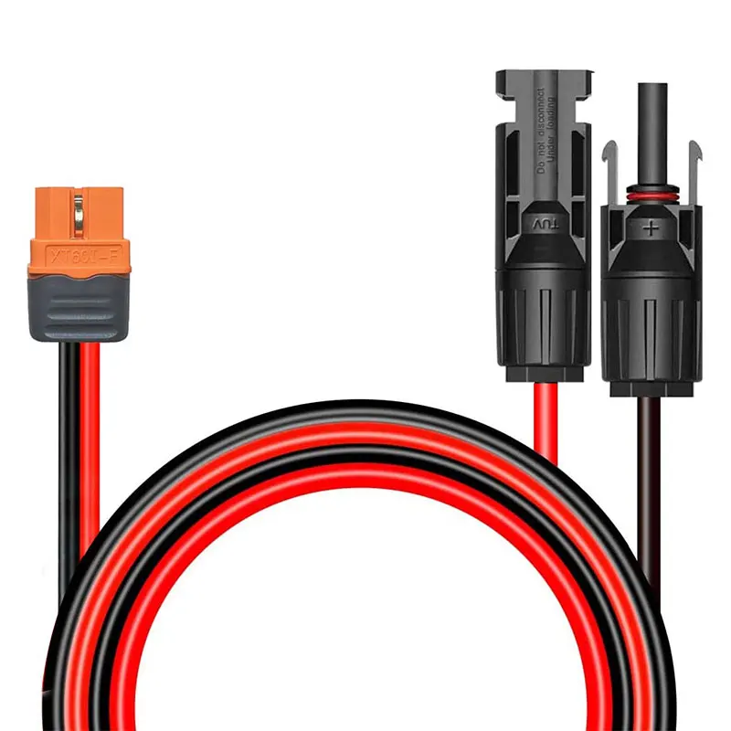 Waterproof MC 4 to XT60I-F Charging Cable for EF Ecoflow RIVER 2/RIVER 2 Max/RIVER 2 Pro/DELTA 2/DELTA Max (2000)/DELTA Pro