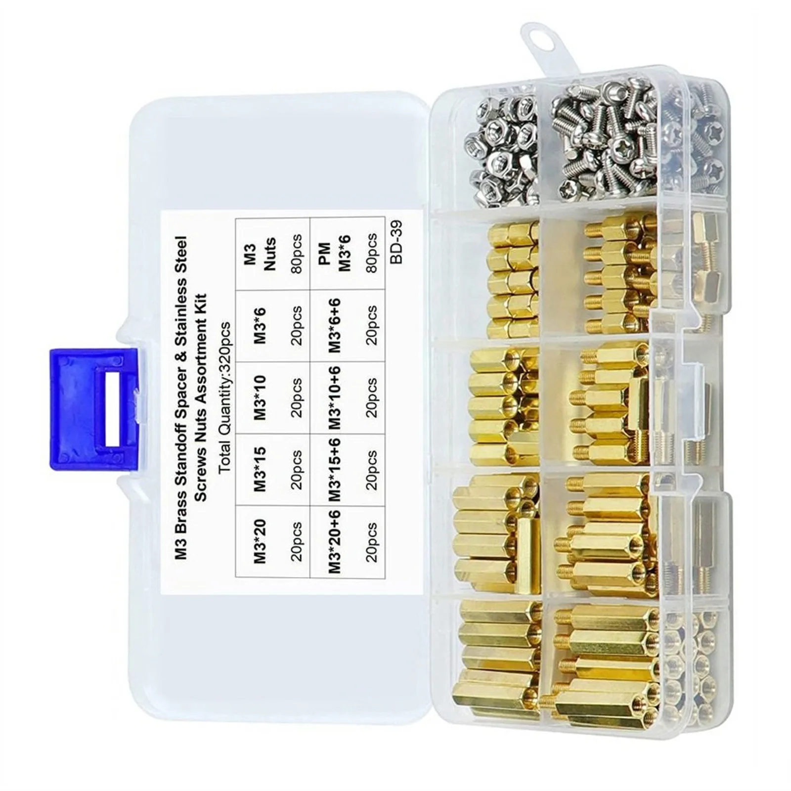 Assembly Kits 13x8x3cm 3 Mm Standoff Set Brass Spacer Assortment Oxidation Resistant Precise Threads Rust Resistant