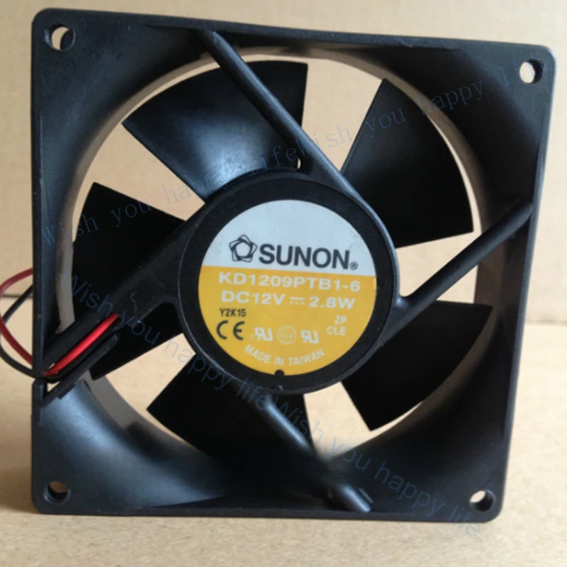 

V+ 1PCS New for SUNON KD1209PTB1-6 DC12V 2.8W 2-Wire Ball Cooling Fan#QW