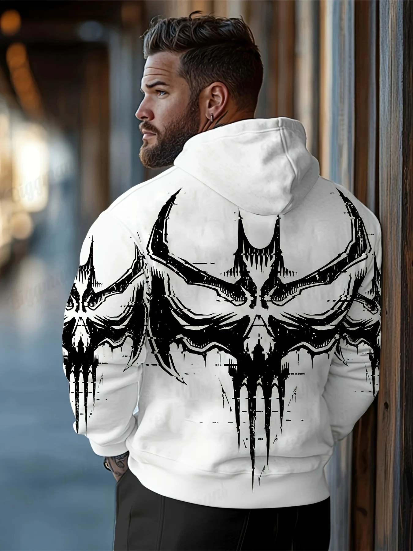 جديد الرجال مقنعين البلوز لربيع وخريف 2025 عادية التزلج على الجليد ثلاثية الأبعاد مطبوعة الشارع ملابس رجالية #6