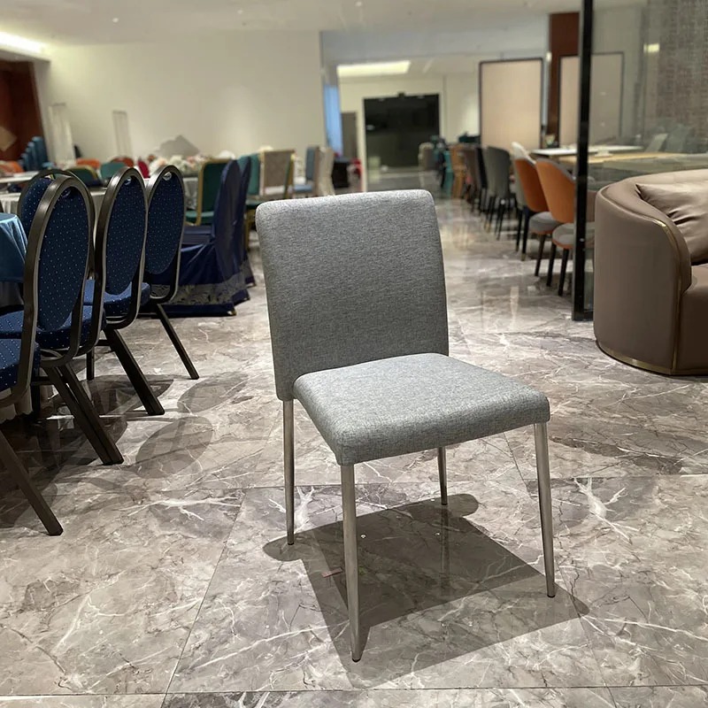 alloy dining chairs in hotel banquet halls, conference areas, fully furnished banquet chairs, metal iron tube dining chairs