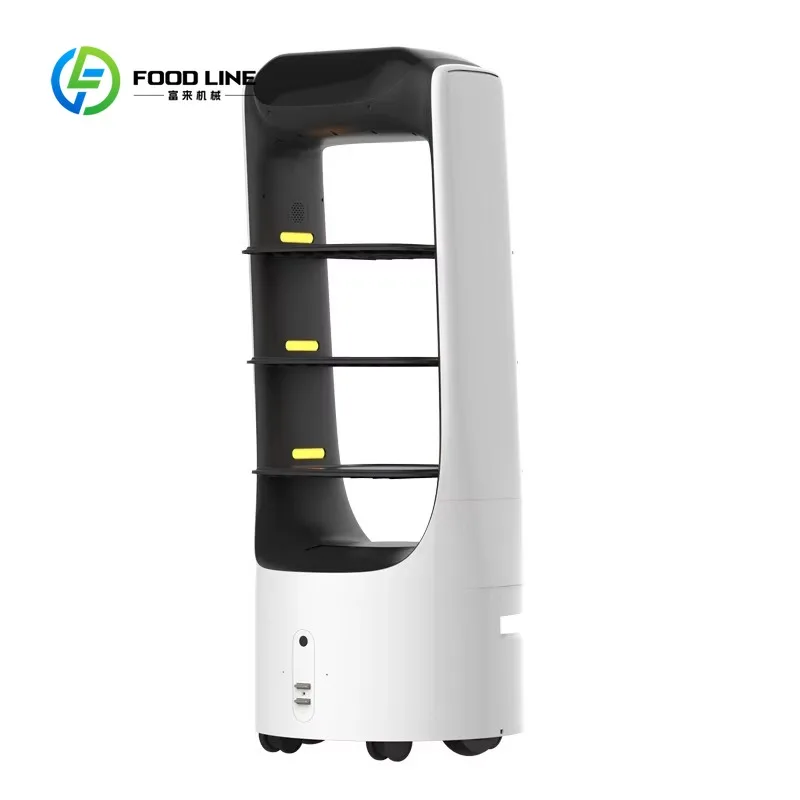 Smart Food Serving Robot, Intelligent Mapping, Autonomous Commercial Delivery Robot for Restaurant and Hotel Service