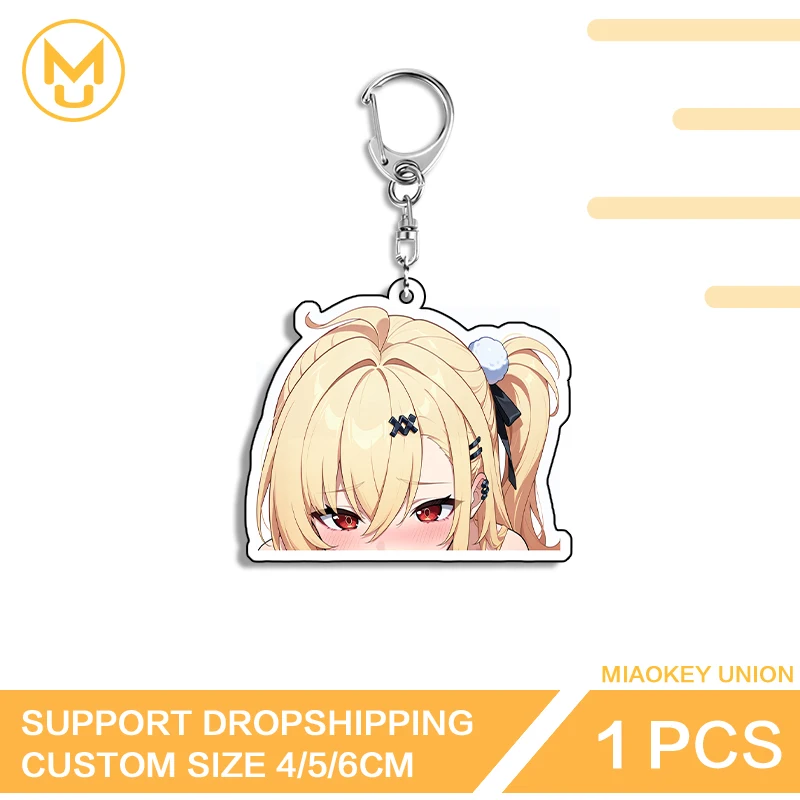 Cissia Zenless Zone Zero Peeker Keepsake Gift Amusing Girl Acrylic Keyring Advance Guard Interesting Backpack Decor Collection