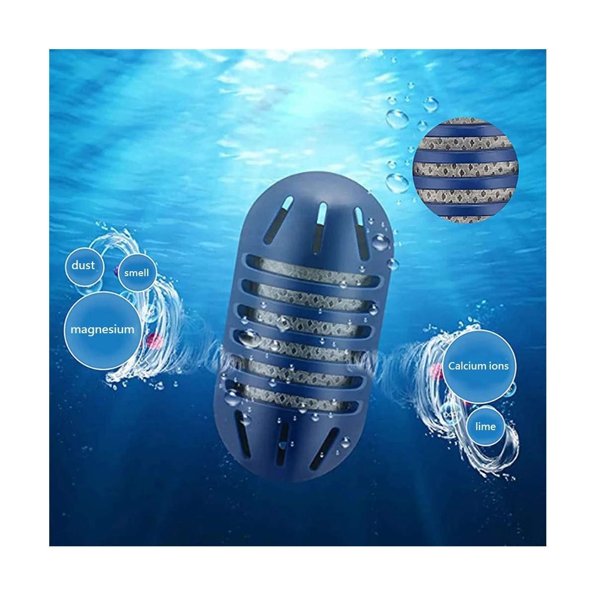 A09G-Filter Pengganti Tangki Ikan Ultrasonik, Memurnikan Sumber Air, Menghilangkan Bau Pembersih, Menyaring Deposit Mineral