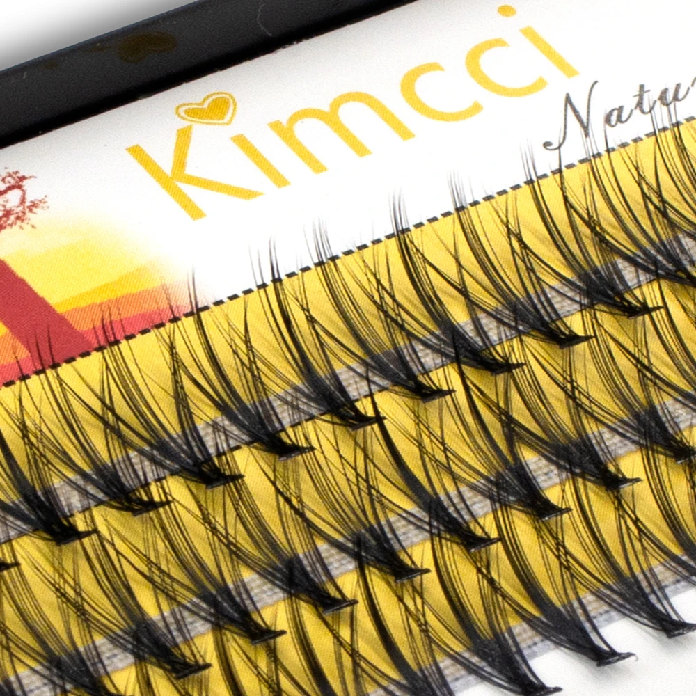 

Kimcci 20D Wholesale 50 Cases / lot Mink Eyelashes Extension Natural 3D Volume Fake Lashes Individual Cluster Makeup Tools Cilia