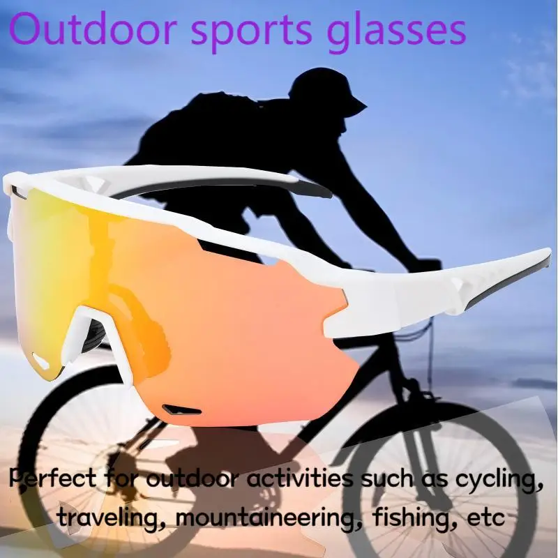 ارتداء نظارات شمسية مريحة لركوب الدراجات/المشي لمسافات طويلة، والرياضات الخارجية ونظارات اللياقة البدنية، ونظارات الصيد والمشي لمسافات طويلة #1