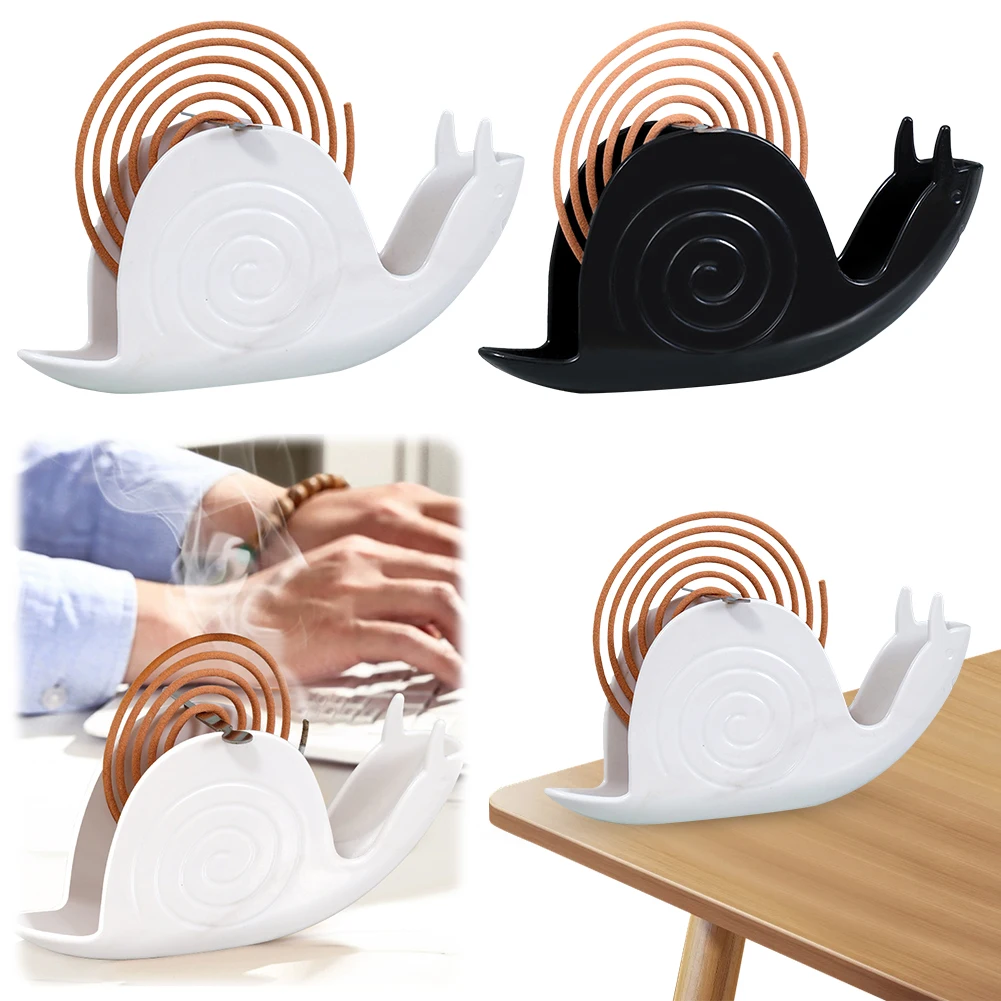 Snail Shape Incense Burner Holder Household Mosquito Coil Burner Mosquito Coil Holder for Table Decorations Gifts