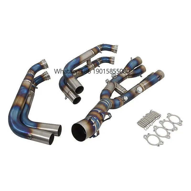 

Titanium Alloy Front Link Pipe for S1000xr S1000 Xr 2020 2021 2022 Motorcycle Exhaust Full Systems Escape Modify Mufller