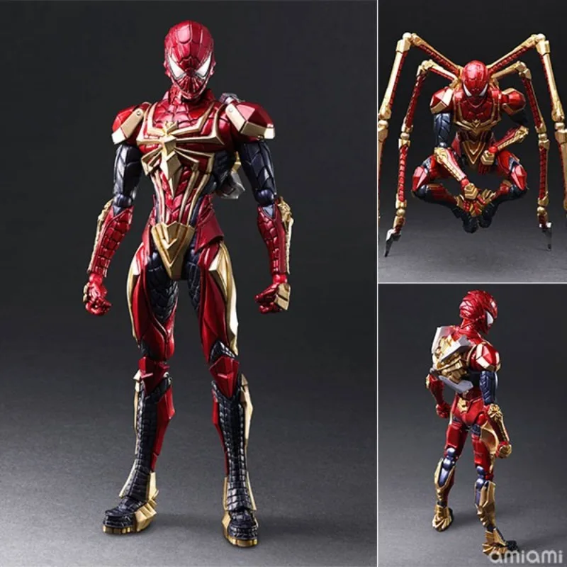 SQUAREENIX الأصلي جلب الفنون مارفل الكون سلسلة الرجل العنكبوت كابتن أمريكا أنيمي عمل نموذج لجسم اللعب الهدايا للأولاد