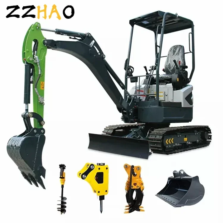 Mini Micro Digger 1 Ton 2 Ton Mini Excavator Products Are Widely Used In Construction Small Digger