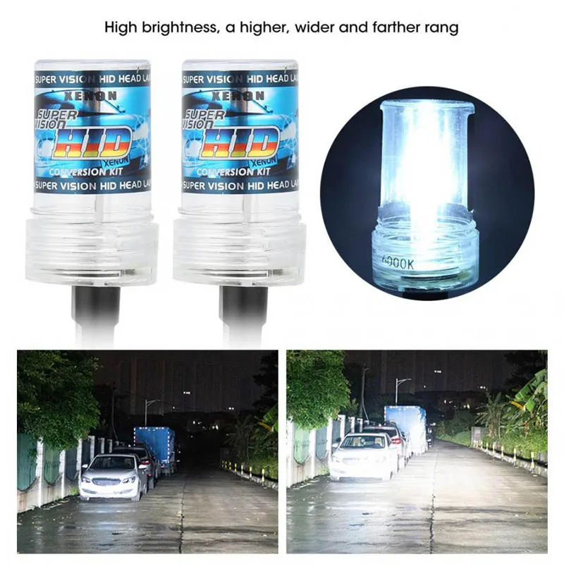 2X 55W Xenon H7 H11 9005 9006 Car Headlight Bulbs H8 880 Hb3 Hb4 H1 Hid DC 12V Kit Fog Light Auto Head Lamp 3000k 6000k 12000k