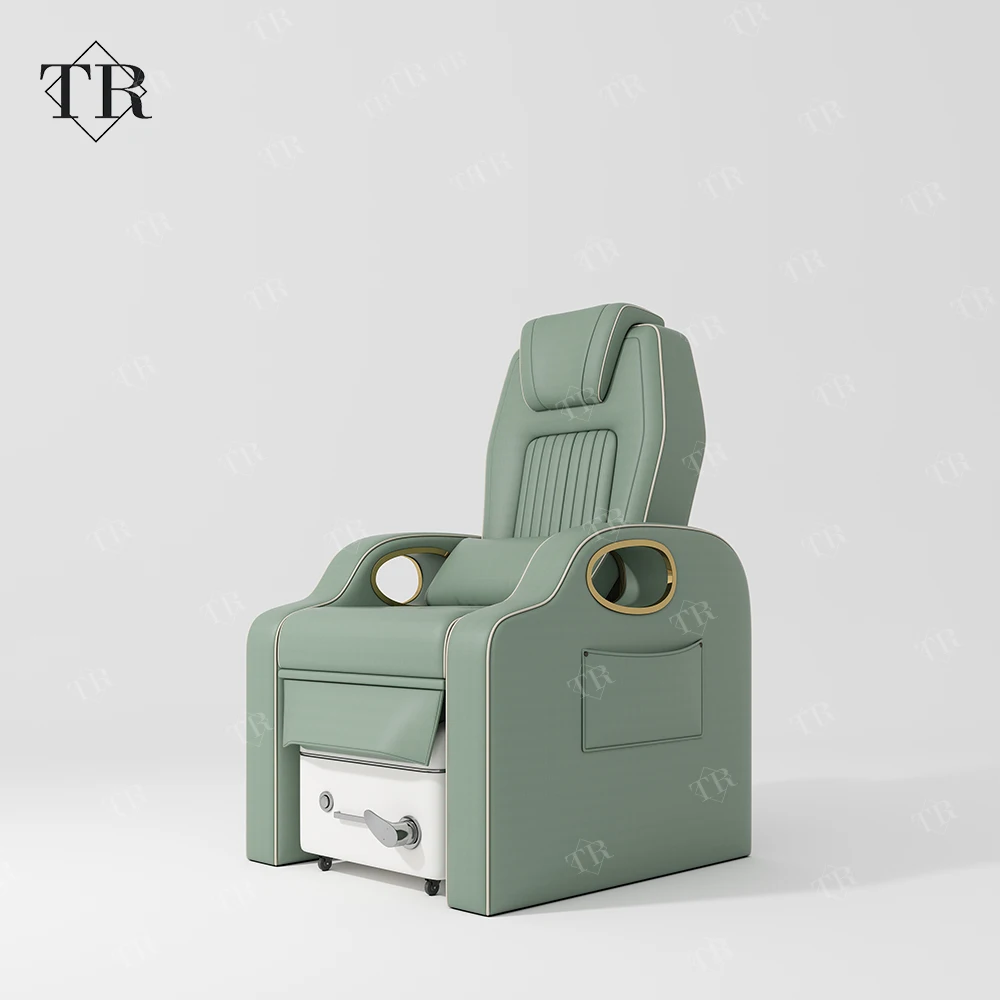 

Custom Comfortable Green High Back Queen Princess Throne Bench Pedicure Chairs Foot Bath Spa Massage Sofa Chair