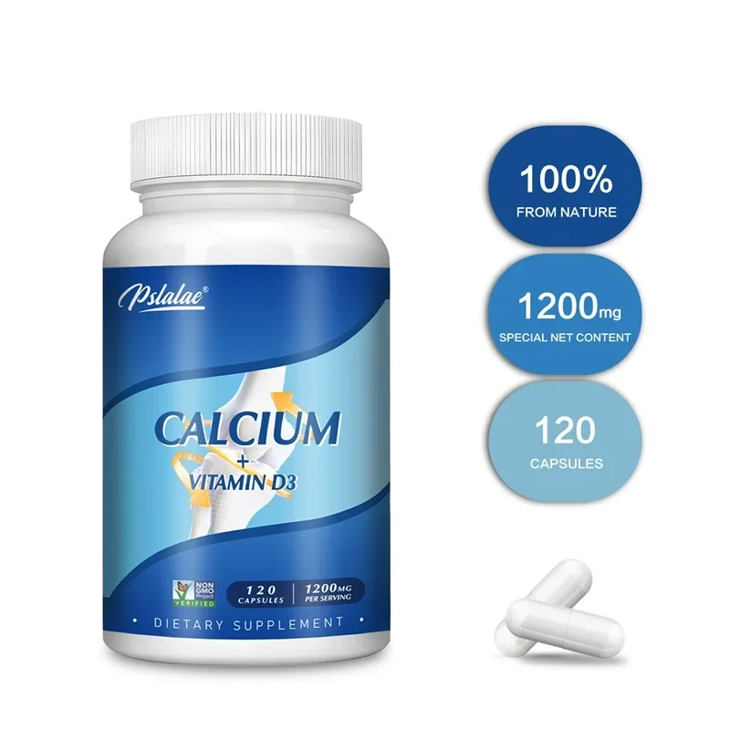 

Calcium + Vitamin D3 - Immune Support, Helps Regulate Calcium Metabolism, and Promotes Healthy Bones, Teeth, and Skin