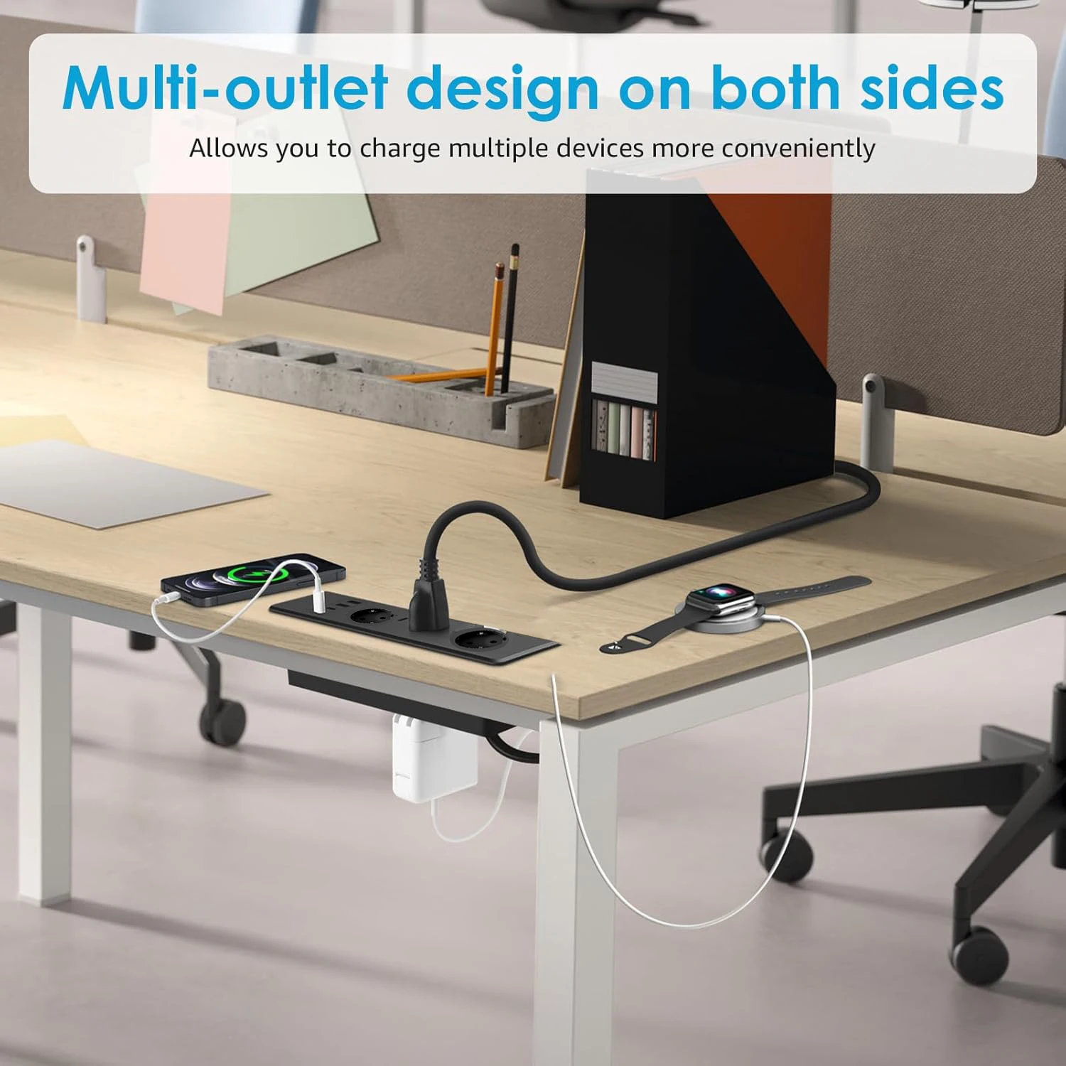 FUNAYA Built-in Socket EU KR with USB Type-c Embedded Hidden Desktop Power Outlet Office Furniture Multi Slot Extension Socket