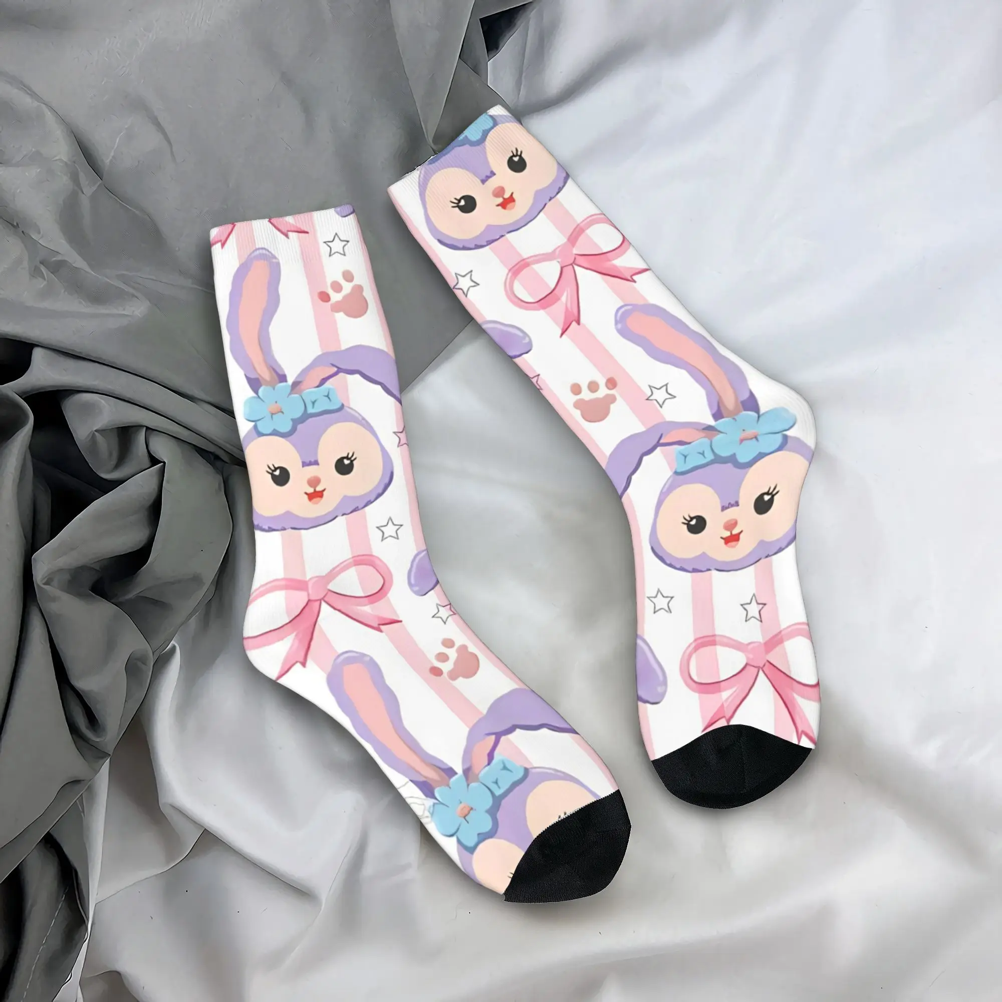 Chaussettes de planche à roulettes Rick Cartoon, tube moyen en polyester, absorbant la sueur, Harajuku, StellaLou, unisexe