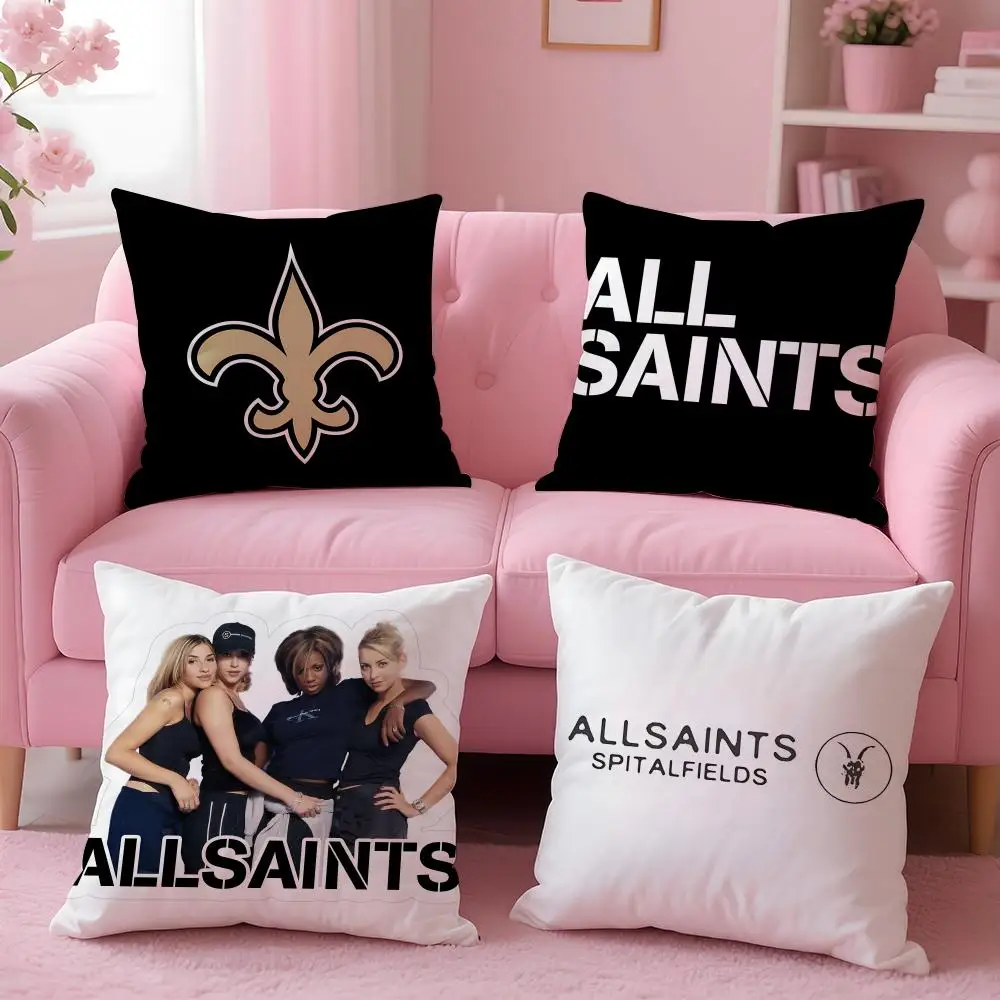 band - All Saints Cushion Cover Cushion Cover Set 4Pcs 50x50 45x45 40x40 Pillowcase Decorative Sofa Home Decor