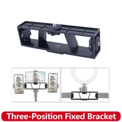 Three-position Fixed Bracket Multi-camera Live Stand Mobile Phone Mount for GoPro Hero SJCAM AKASO DJI EKEN Xiaomi Fill Light