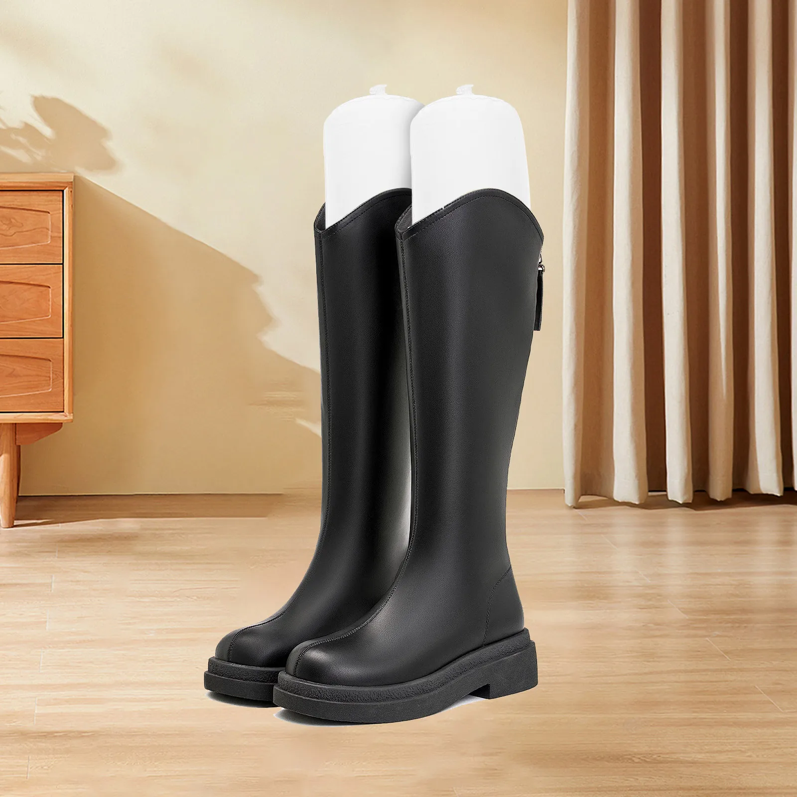 

3 Pairs Women Ankle Boot Stretcher Inflatable Shoe Trees Support Holder Shaper for Wide Feet Boots Expander