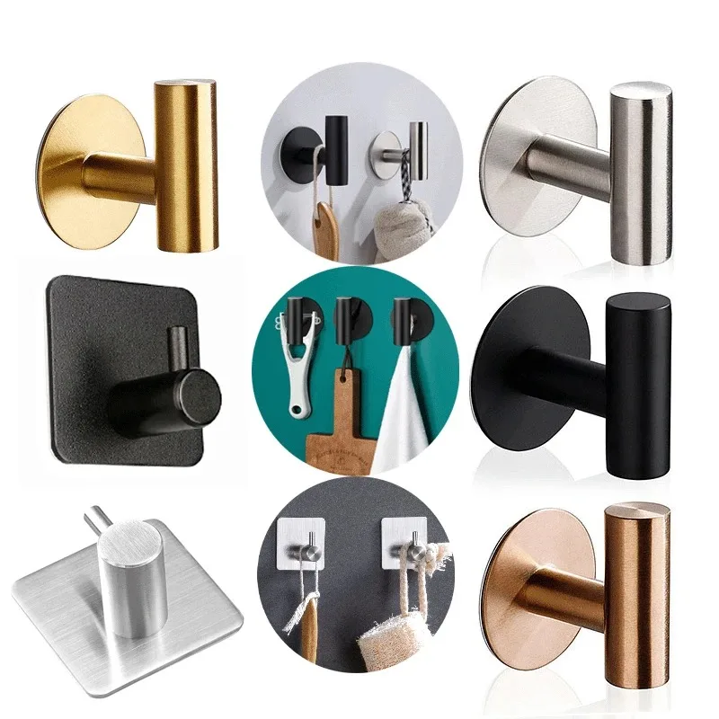 

Крючки для халатов из нержавеющей стали серебристого цвета