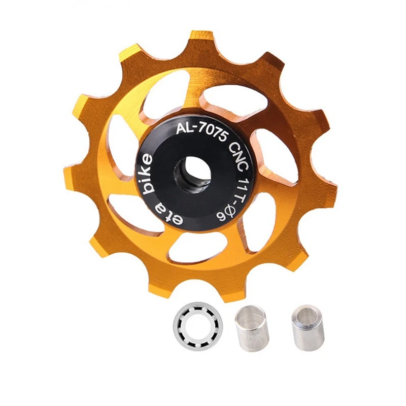 Mountain Bike Transmission Rear Dial Guide Wheel 11T Tooth Ceramic Perlin Guide Wheel Suitable For 8/9/10/11 Speed