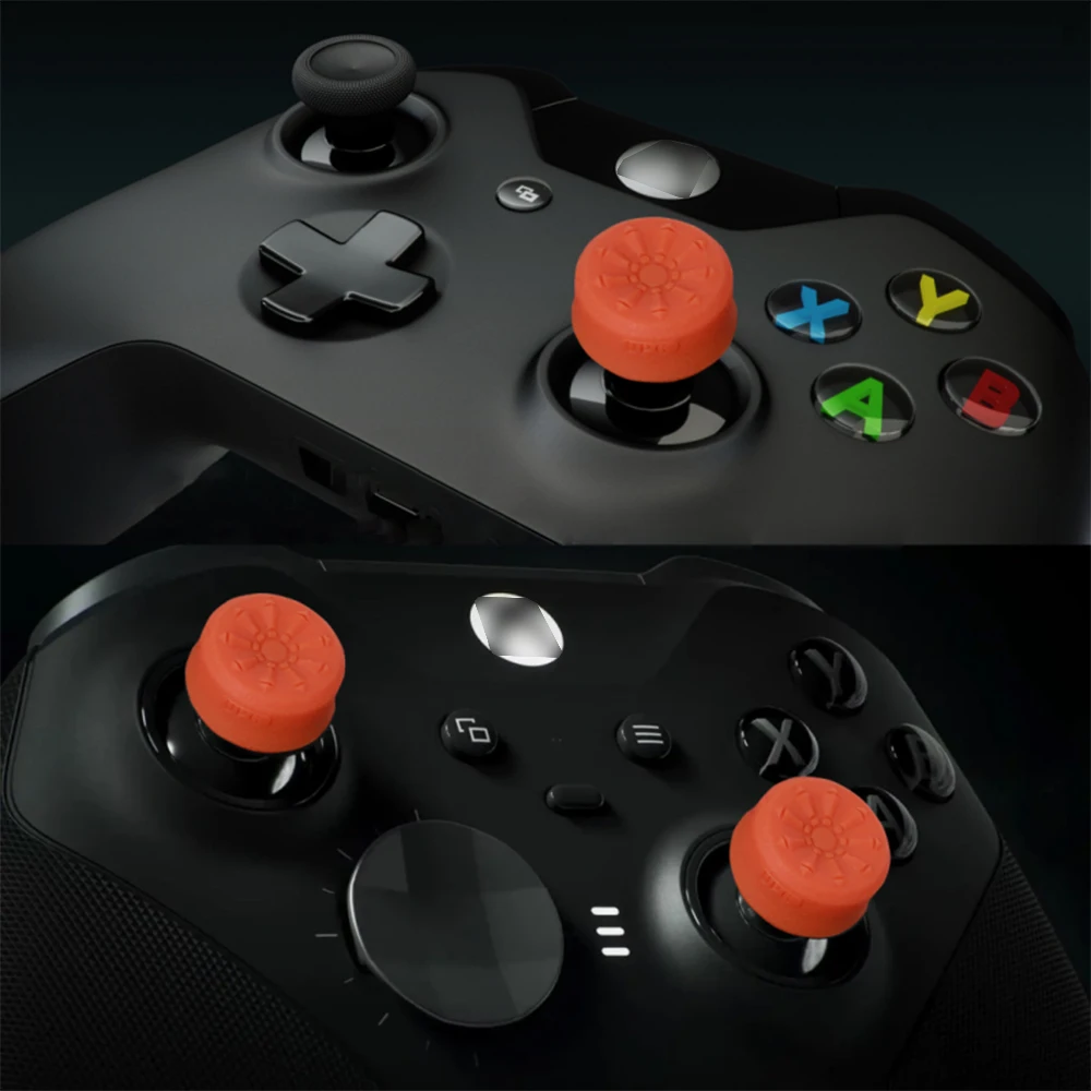 Tappo in silicone per joystick portatile da 6 pezzi per XBOX ONE & Elite 1/2 e serie X/S Controller di gioco Set di impugnature per pollice Tappo per stick analogico