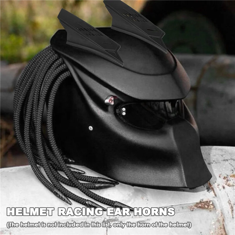 

2Pcs Helmet Racing Ear Horns Motorcycle Helmet Horns Punk Style Scooter Motorbike Helmet Horn Motorcycle Accessories