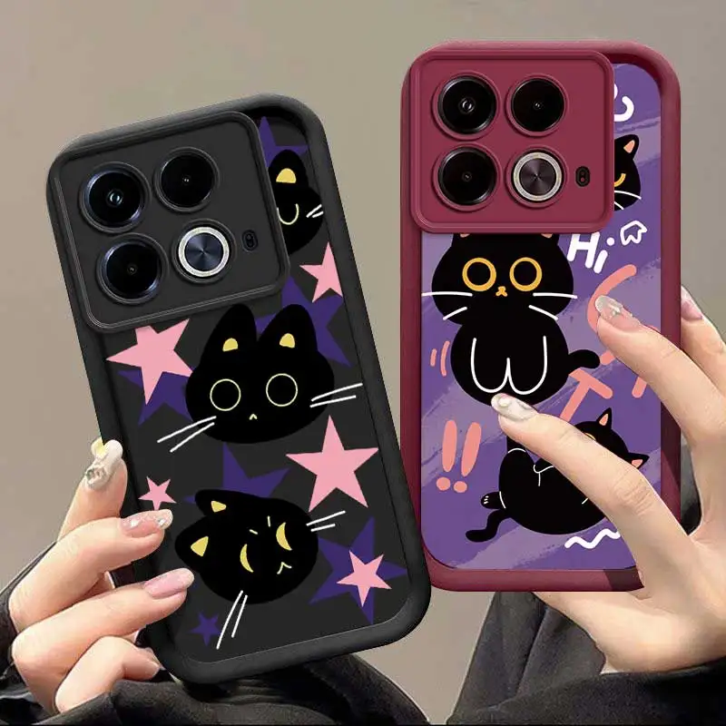 Note40 Black Cat Adventures Sky Eye Ladder Phone Case For Infinix Note30 Tecno Spark 20 10 9 8C 7 6Go 5 Go Pova 4 Pop 5 6 Cover